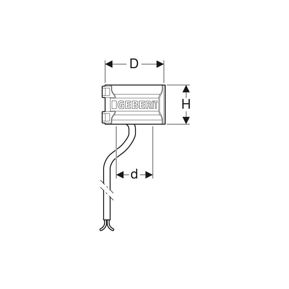 Geberit Pluvia Heizung 230V/8W Außendurchmesser 56mm... GEBERIT-359971001 4025416163619 (Abb. 4)