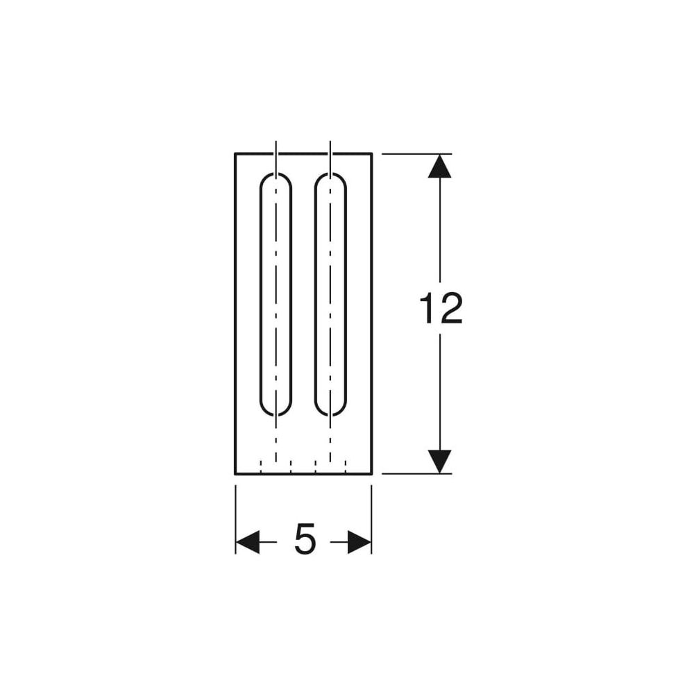 Geberit GIS Montagewinkel 12cm x 5, 5cm... GEBERIT-461140001 4025416160687 (Abb. 3)