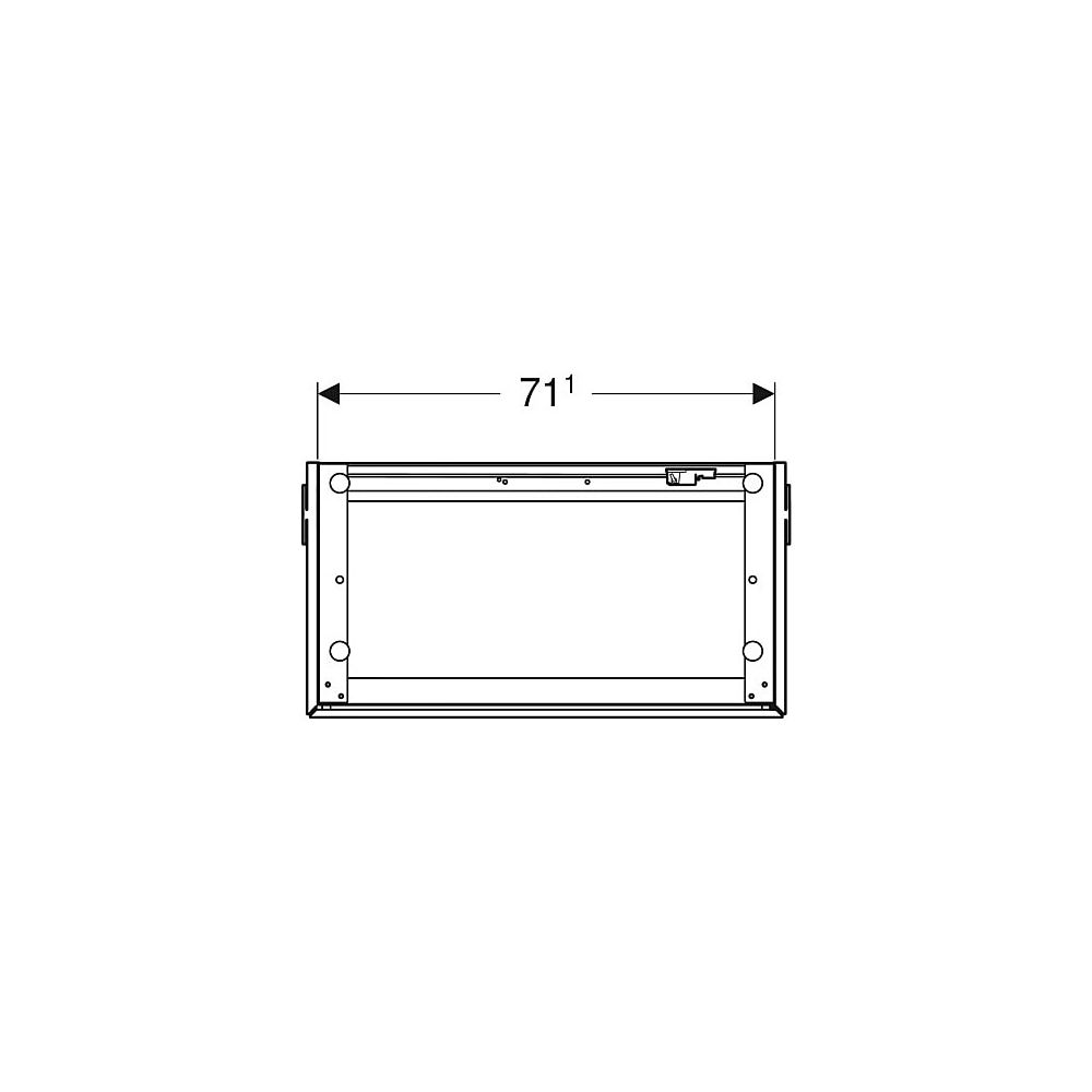 Geberit ONE Unterschrank für Waschtisch, 2 Schubladen, verkürzte Ausladung, 74,5x46,... GEBERIT-500381011 4025416637066 (Abb. 4)
