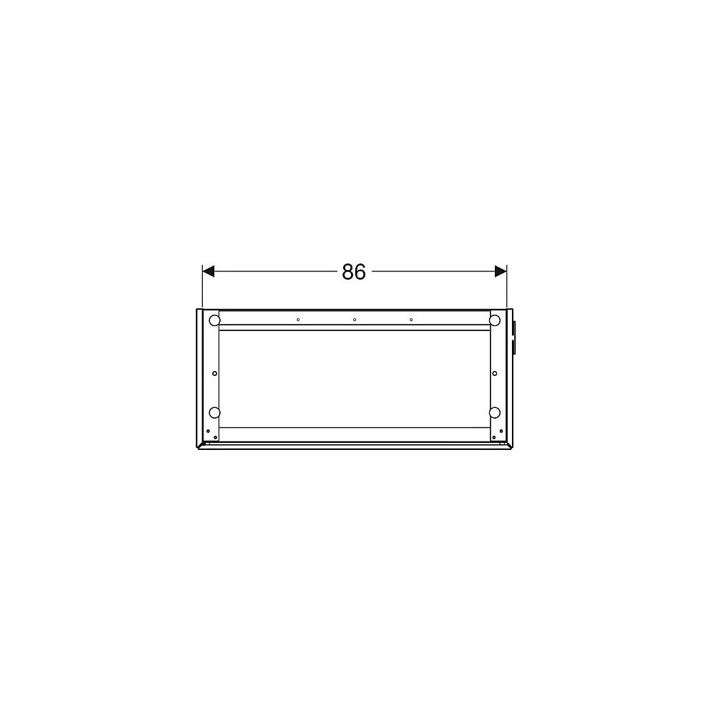 Geberit ONE Unterschrank für Waschtisch, 2 Schubladen, verkürzte Ausladung, 89,5x46,... GEBERIT-500385011 4025410572417 (Abb. 4)