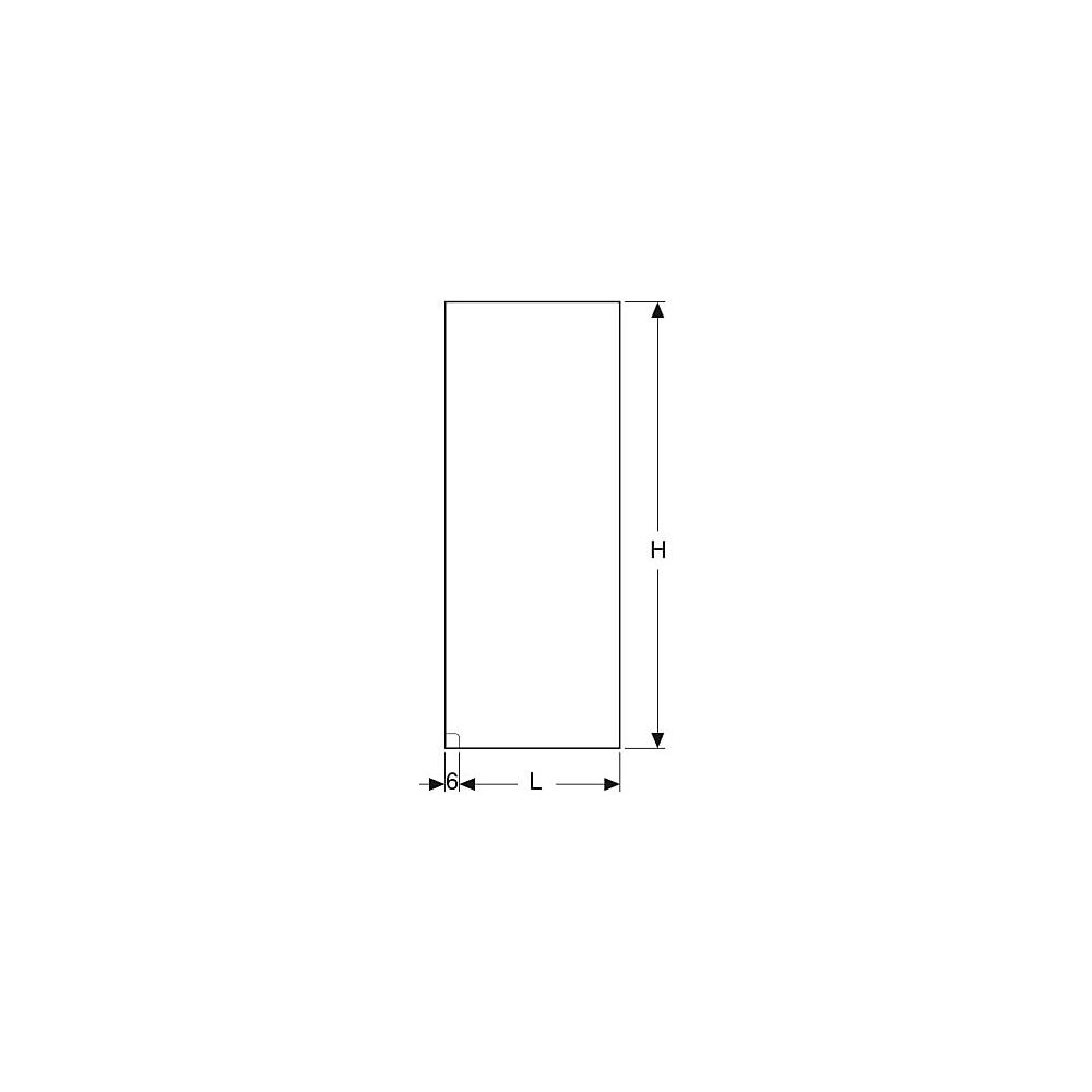 Geberit Walk-in-Duschwand Länge 119cm, Höhe 200cm... GEBERIT-560003001 4025410571274 (Abb. 4)