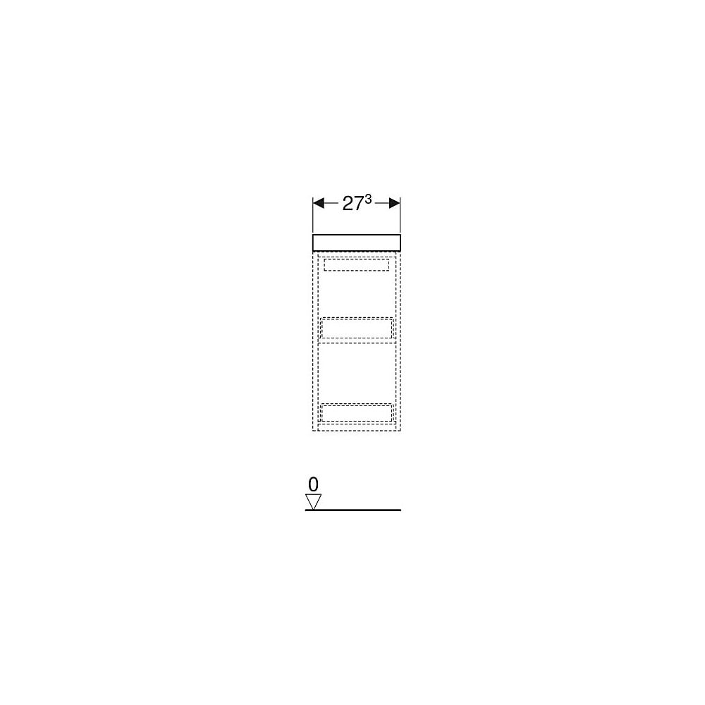 Geberit Renova Comfort Abdeckplatte 27,3x5x30,2cm, Graphit lackiert matt... GEBERIT-808627000 4022009318012 (Abb. 5)