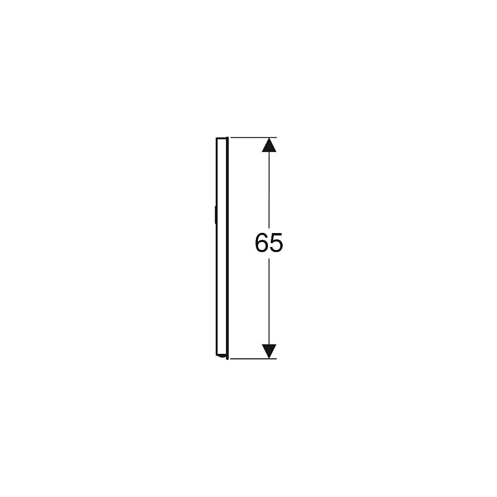 Geberit Renova Compact Lichtspiegel, Breite 50cm, Höhe 65cm, Aluminium eloxiert... GEBERIT-862350000 4022009329742 (Abb. 7)