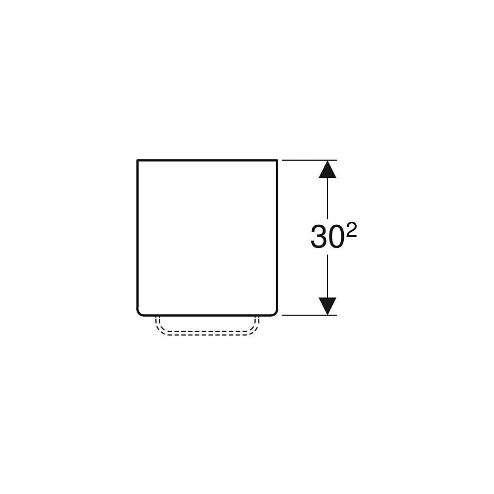 Geberit Renova Comfort Abdeckplatte 27,3x5x30,2cm, Graphit lackiert matt... GEBERIT-808627000 4022009318012 (Abb. 4)