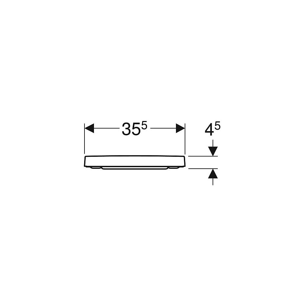 Geberit Renova Plan WC-Sitz, eckiges Design Quick-Release, für WC teilgeschlossene F... GEBERIT-500692011 4025416709718 (Abb. 5)