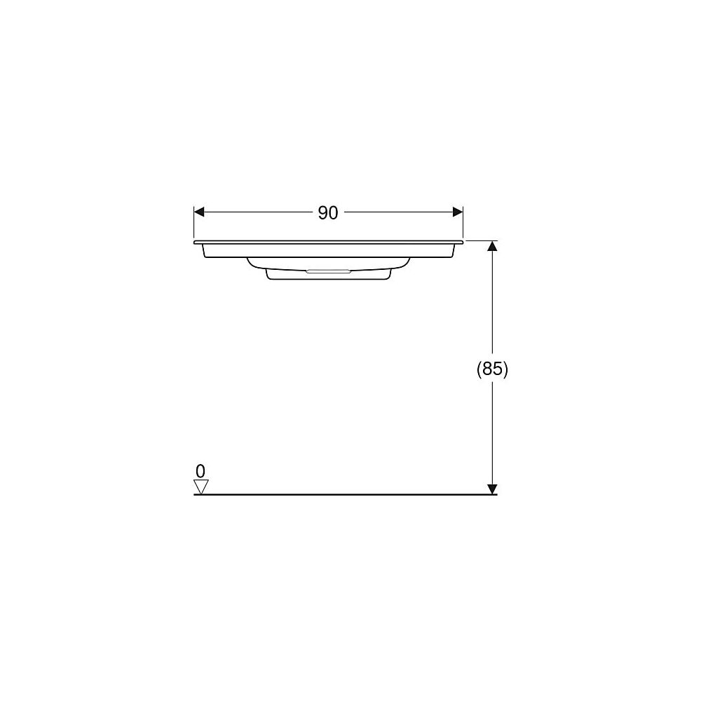 Geberit ONE Möbelwaschtisch Abgang horizontal verk. Ausladung 90cm T 40cm o. Hahnl. ... GEBERIT-500395011 4025410572431 (Abb. 5)