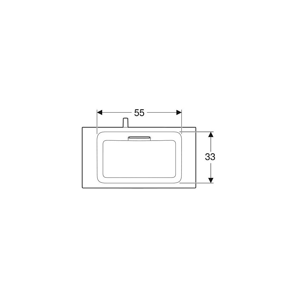 Geberit ONE Möbelwaschtisch Abgang horizontal verk. Ausladung 75cm T 40cm o. Hahnl. ... GEBERIT-500391011 4025410572363 (Abb. 4)