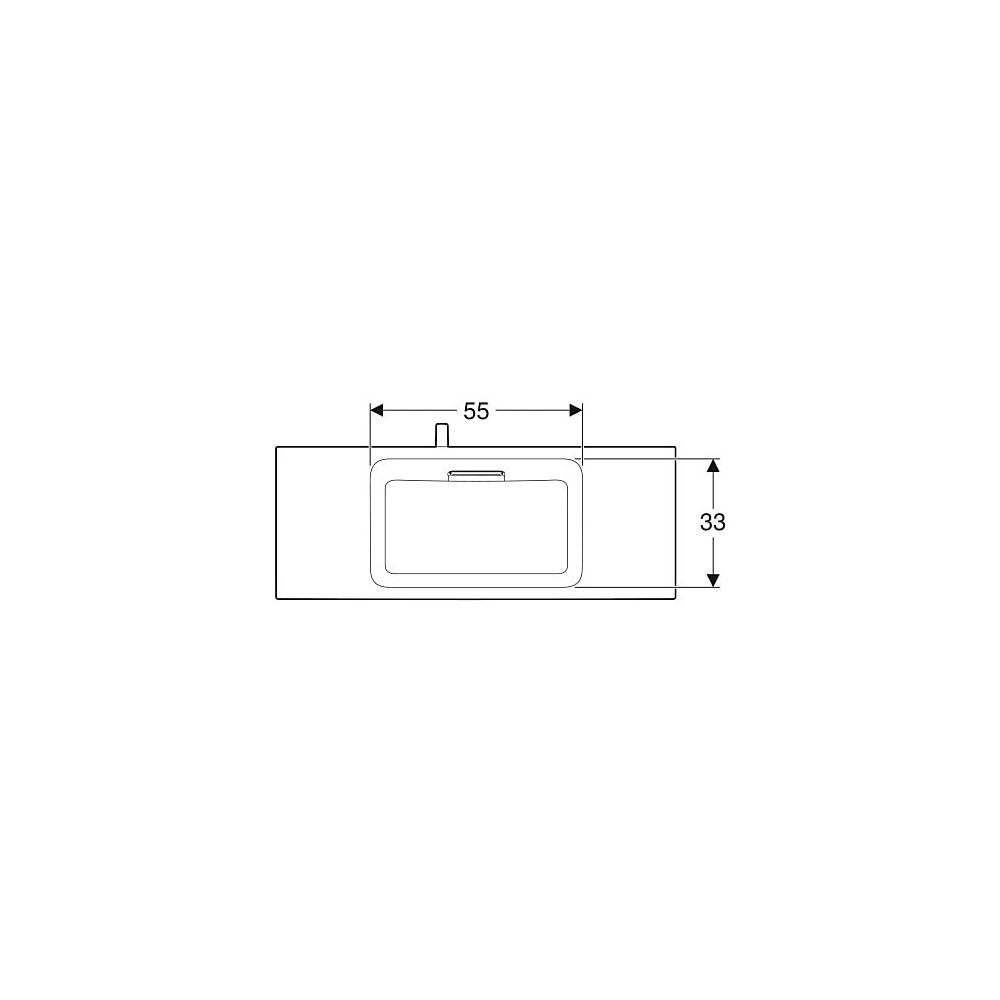 Geberit ONE Möbelwaschtisch Abgang horizontal verk. Ausl. B 105cm T 40cm o. Hahnl. Ü... GEBERIT-500396011 4025410572356 (Abb. 4)