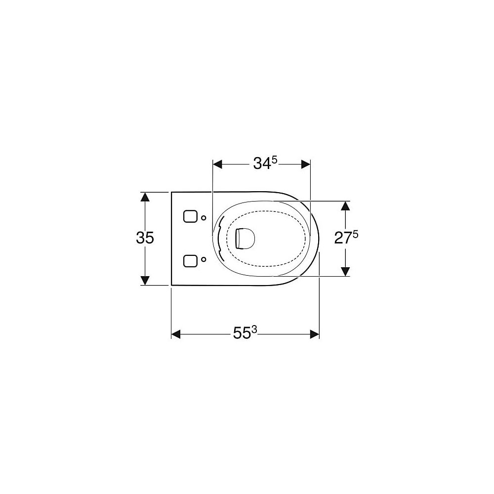 Geberit Wand-Dusch-WC für Unterputzspülkasten, Geberit AquaClean Tuma Alpinweiß/glän... GEBERIT-243308111 4025416545729 (Abb. 4)