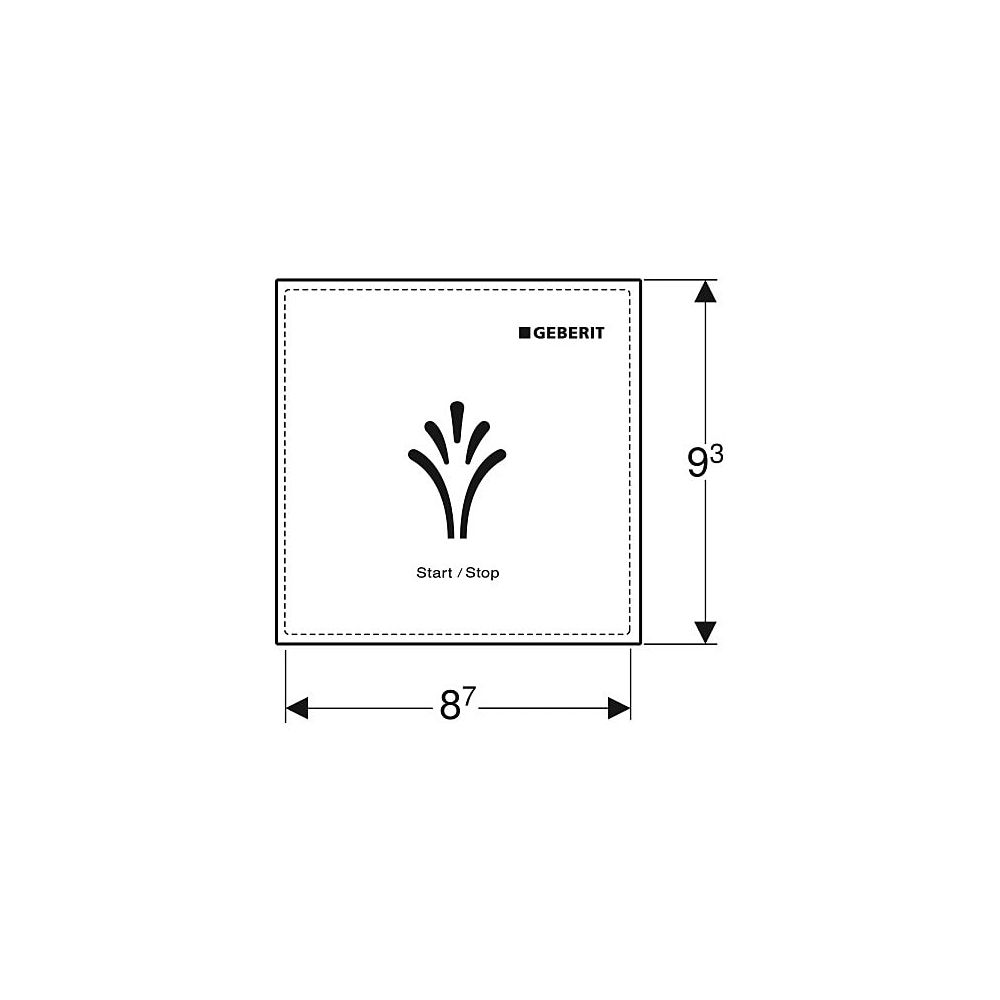 Geberit Wandbedienpanel berührungslos, für Geberit AquaClean Weiß/Kunststoff... GEBERIT-147044001 4025416351443 (Abb. 4)