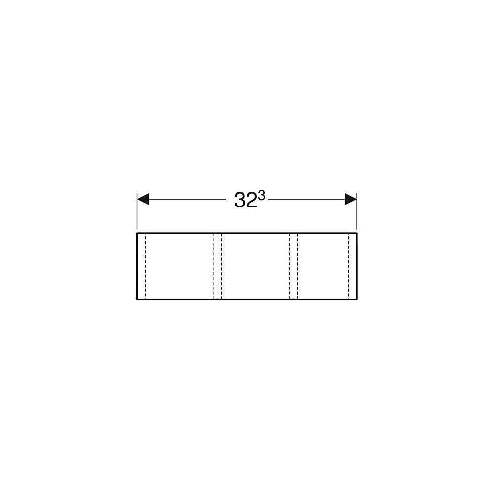 Geberit Schubladeneinsatz H-Unterteilung, für untere Schublade, 32,3x9,8x20cm, Lava/... GEBERIT-500676001 4025416140825 (Abb. 5)