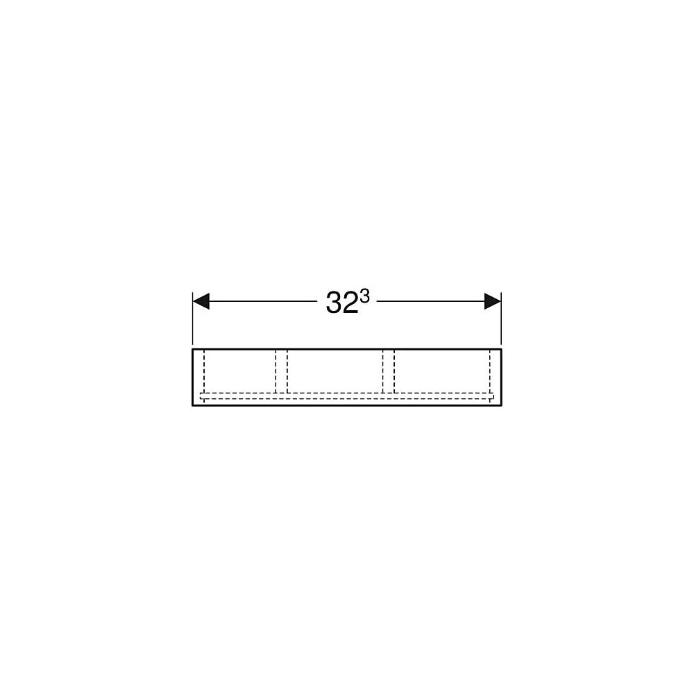 Geberit Schubladeneinsatz H-Unterteilung, für obere Schublade, 32,3x5,9x15cm, Lava/M... GEBERIT-500677001 4025416139430 (Abb. 5)