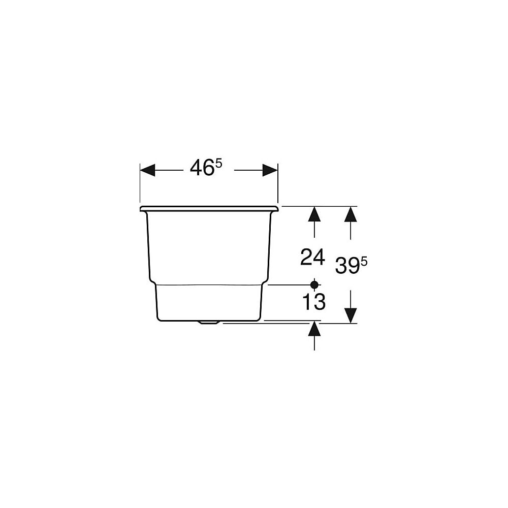 Geberit Bambini Sitzbadewanne Länge 71,5cm, Breite 46,5cm, Höhe 39,5cm, Alpinweiß... GEBERIT-407730016 4022009323863 (Abb. 6)