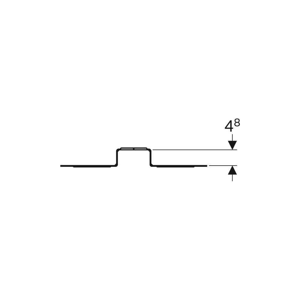 Geberit Montageplatte abgesetzt, einfach... GEBERIT-650733002 4025416210832 (Abb. 5)