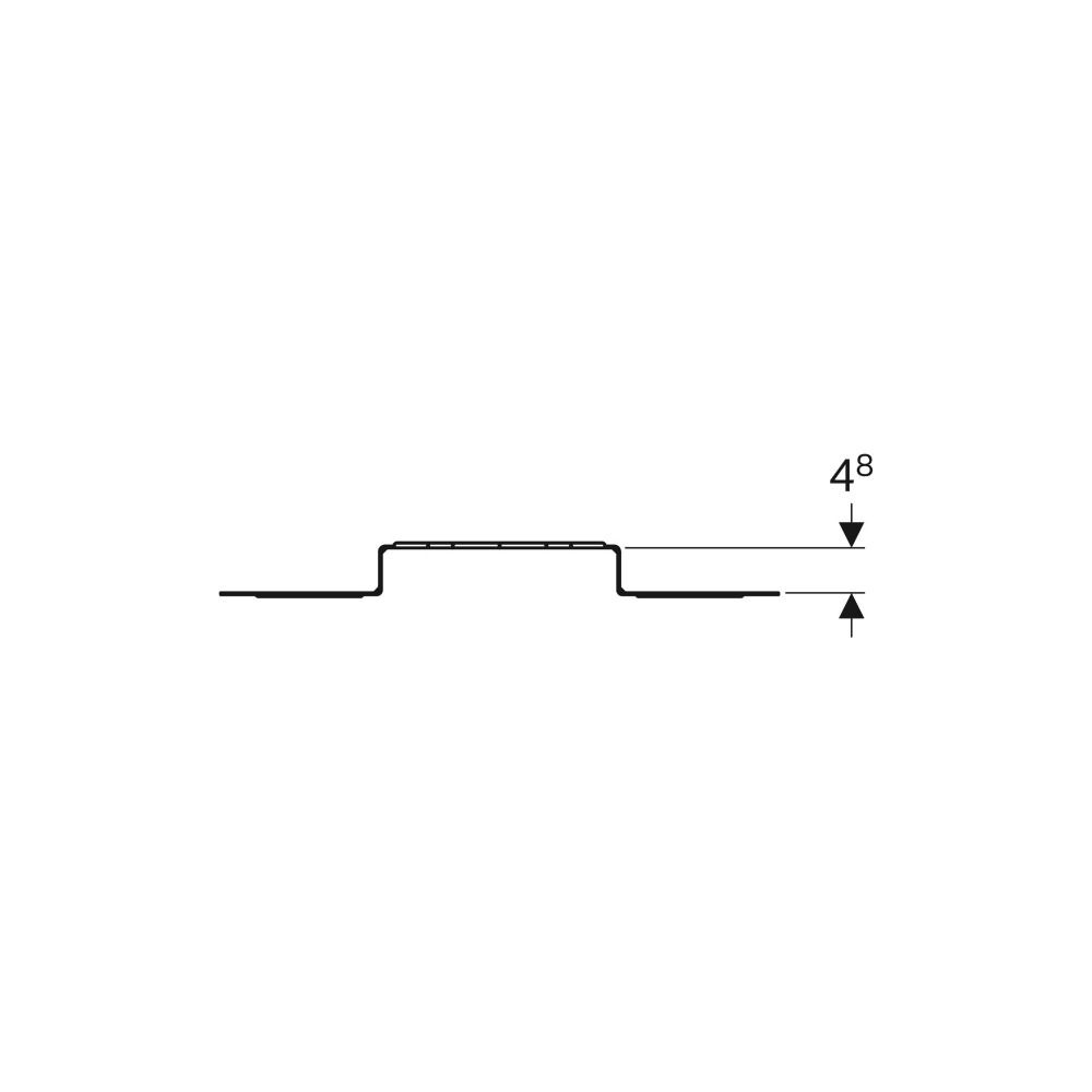 Geberit Montageplatte abgesetzt, zweifach, Anschlussdistanz 10cm oder 15,3cm... GEBERIT-650732002 4025416210801 (Abb. 5)