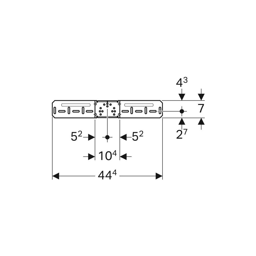 Geberit Montageplatte abgesetzt, einfach... GEBERIT-650733002 4025416210832 (Abb. 4)