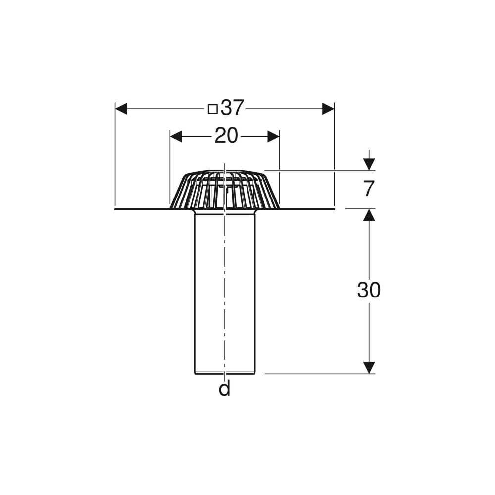 Geberit Dachwassereinlauf mit Anschlussblech Außendurchmesser 110mm... GEBERIT-359037001 4025416552826 (Abb. 4)