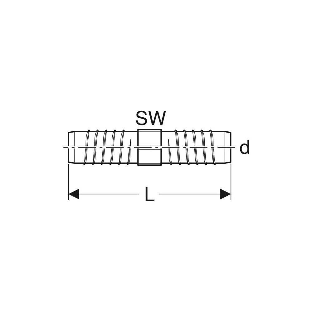 Geberit Kupplung für Rohr für innenliegende Zirkulation Außendurchmesser 14mm... GEBERIT-242737001 4025416175476 (Abb. 4)