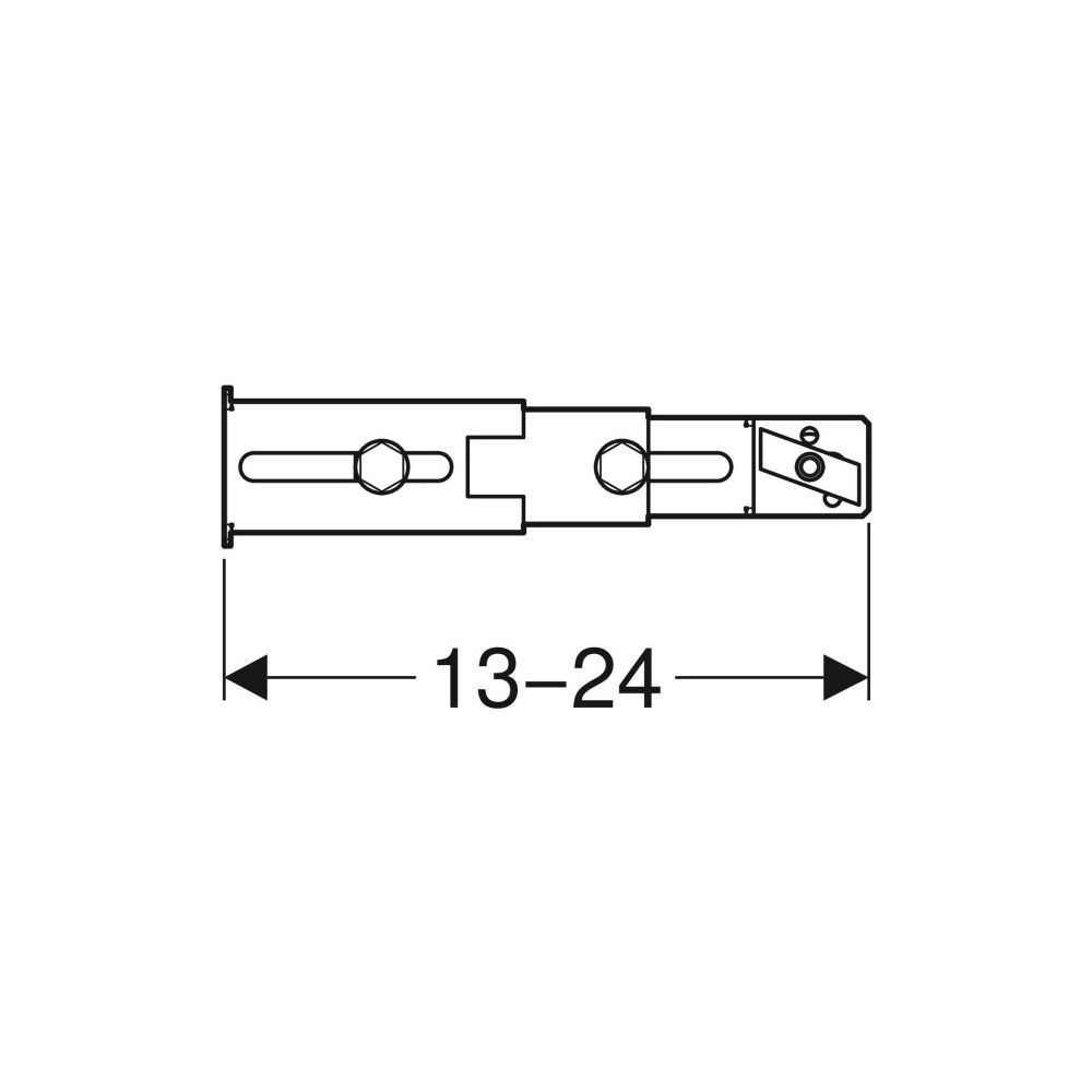 Geberit Duofix Set Fußbefestigung an Rückwand, 2 Stück... GEBERIT-111064001 4025410682529 (Abb. 5)