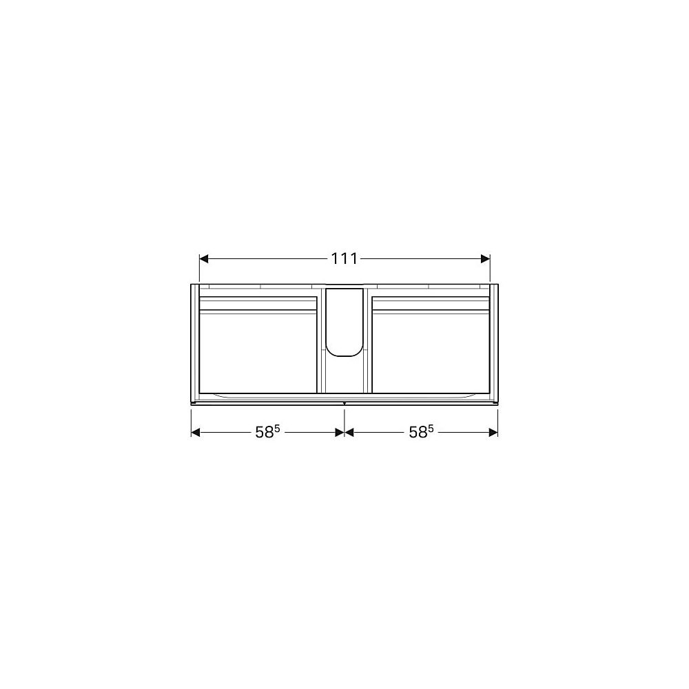 Geberit Xeno2 Unterschrank für Waschtisch, mit, Breite ab 120cm, 4 Schubladen, 117,4... GEBERIT-500518011 4025416610304 (Abb. 5)