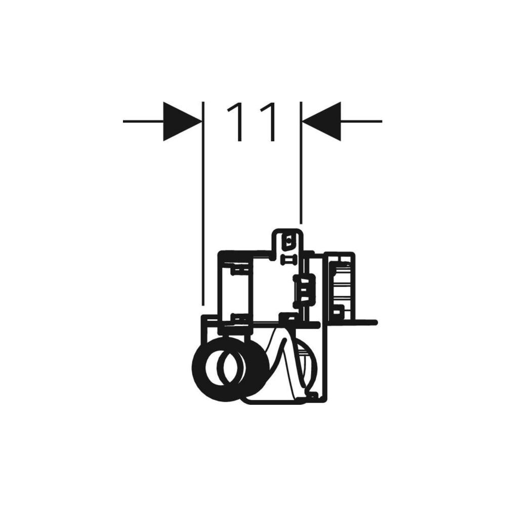 Geberit GIS Element für Dusche, mit Wandablauf, für Estrichhöhe am Einlauf 90-200mm... GEBERIT-461734001 4025416289067 (Abb. 6)