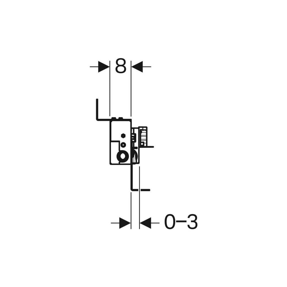 Geberit Kombifix Element für Dusche, mit Wandablauf, für Estrichhöhe am Einlauf 65-9... GEBERIT-457536001 4025416289036 (Abb. 6)