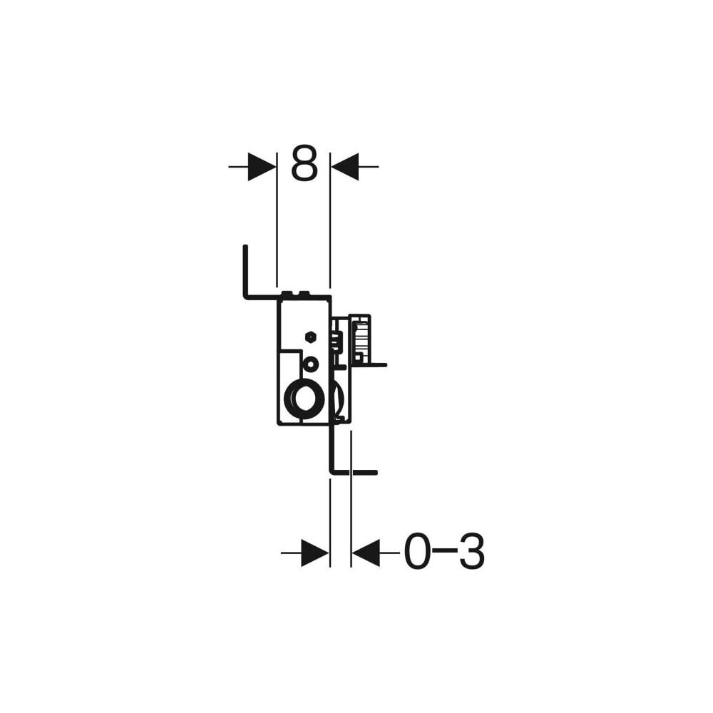 Geberit Kombifix Element für Dusche, mit Wandablauf, für Estrichhöhe am Einlauf 90-2... GEBERIT-457534001 4025416288992 (Abb. 6)