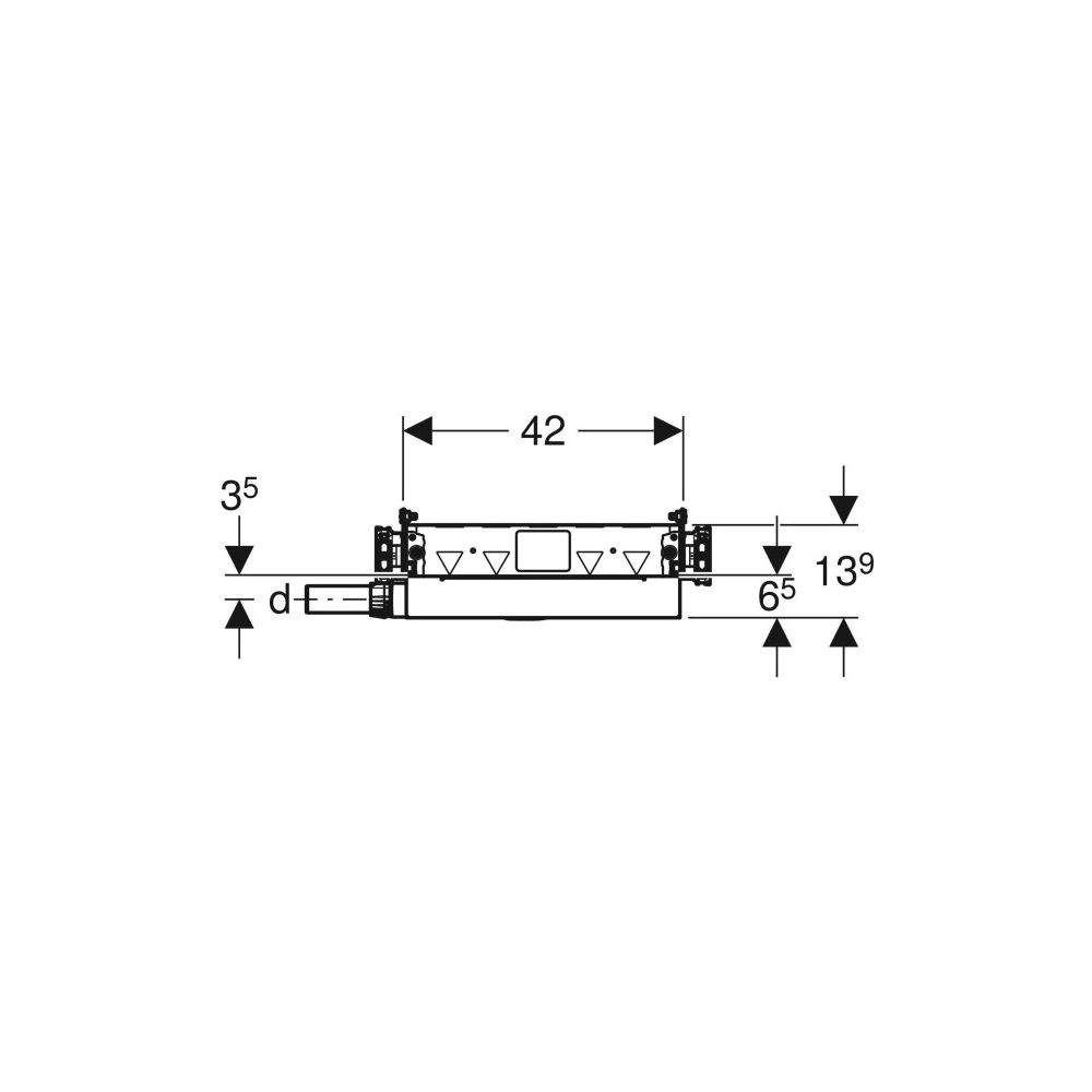 Geberit GIS Element für Dusche, mit Wandablauf, für Estrichhöhe am Einlauf 65-90mm... GEBERIT-461736001 4025416289098 (Abb. 5)