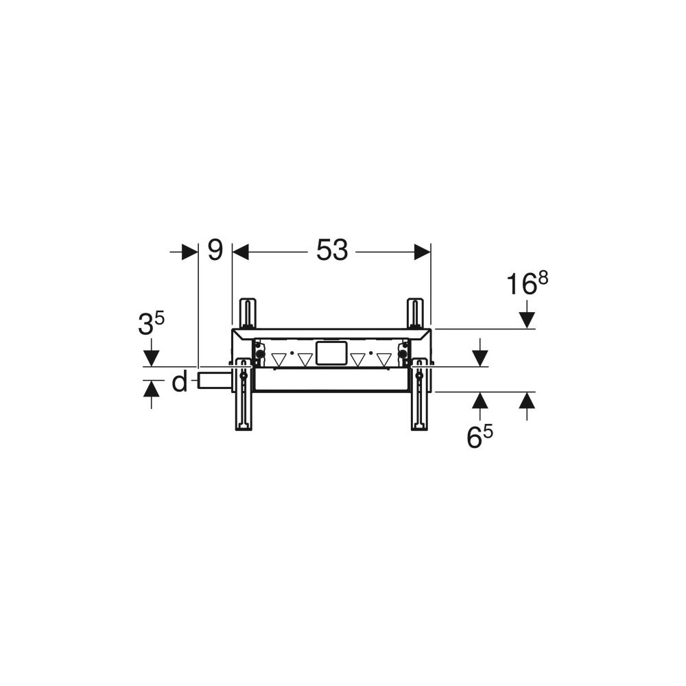 Geberit Kombifix Element für Dusche, mit Wandablauf, für Estrichhöhe am Einlauf 65-9... GEBERIT-457536001 4025416289036 (Abb. 5)