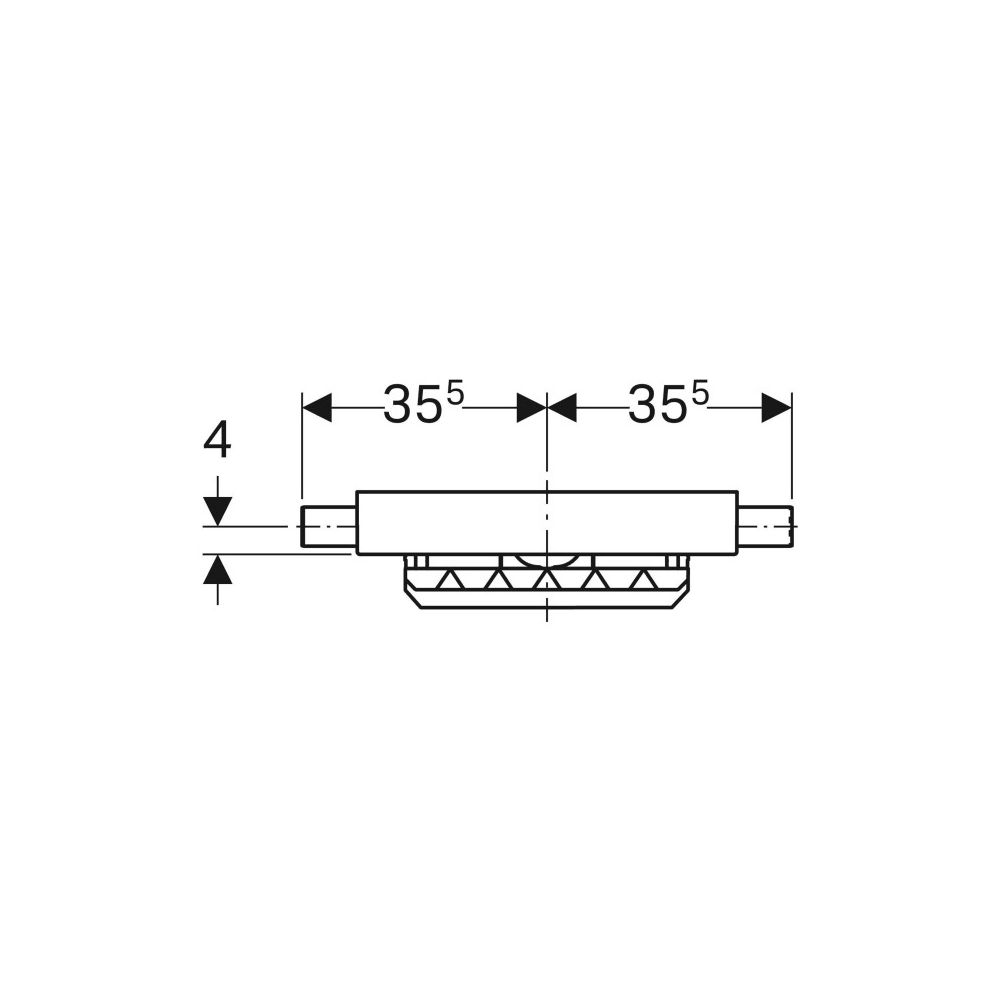Geberit Kombifix Element für Dusche, mit Wandablauf, für Estrichhöhe am Einlauf 65-9... GEBERIT-457536001 4025416289036 (Abb. 4)
