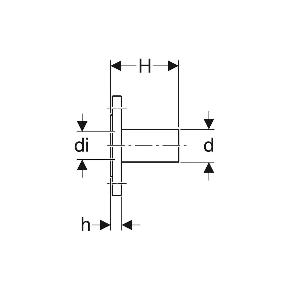 Geberit Mapress C-Stahl Flansch 6 bar, mit Einschubende Außendurchmesser 42mm, DN 40... GEBERIT-23767 4024723237679 (Abb. 4)
