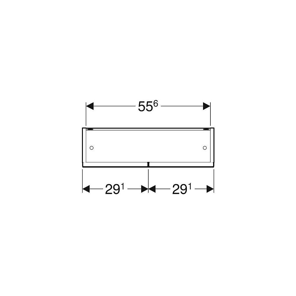 Geberit Renova Plan Spiegelschrank mit zwei Türen und zwei Glaseinlegeböden 58,8x85x... GEBERIT-502365011 4025410681096 (Abb. 6)