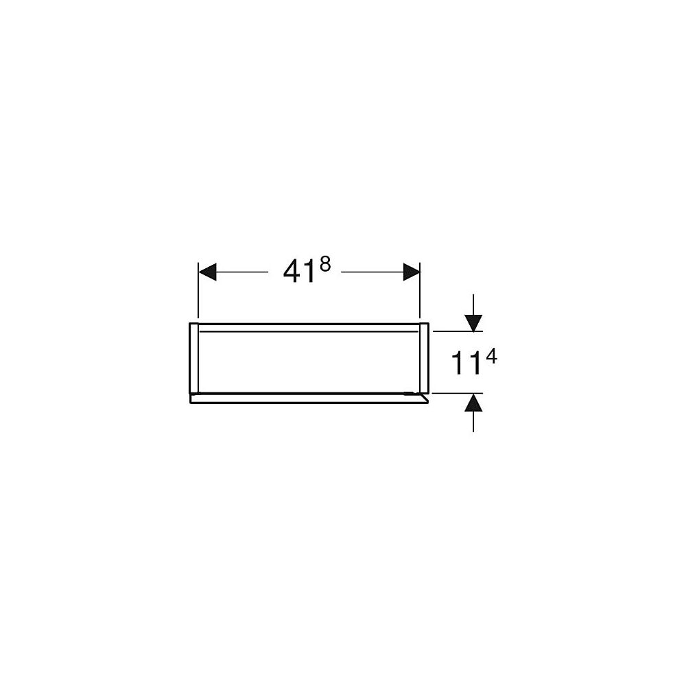 Geberit Hängeschrank rechteckig, mit einer Tür 45x70cm, Weiß lackiert hochglänzend... GEBERIT-502318011 4025410941657 (Abb. 4)