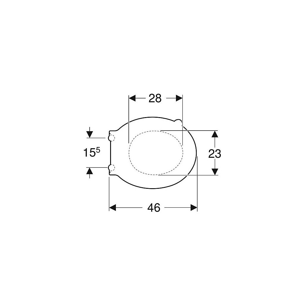 Geberit Renova Comfort WC-Sitz barrierefrei, antibakteriell, Befestigung von oben oh... GEBERIT-500679011 4025416224488 (Abb. 4)