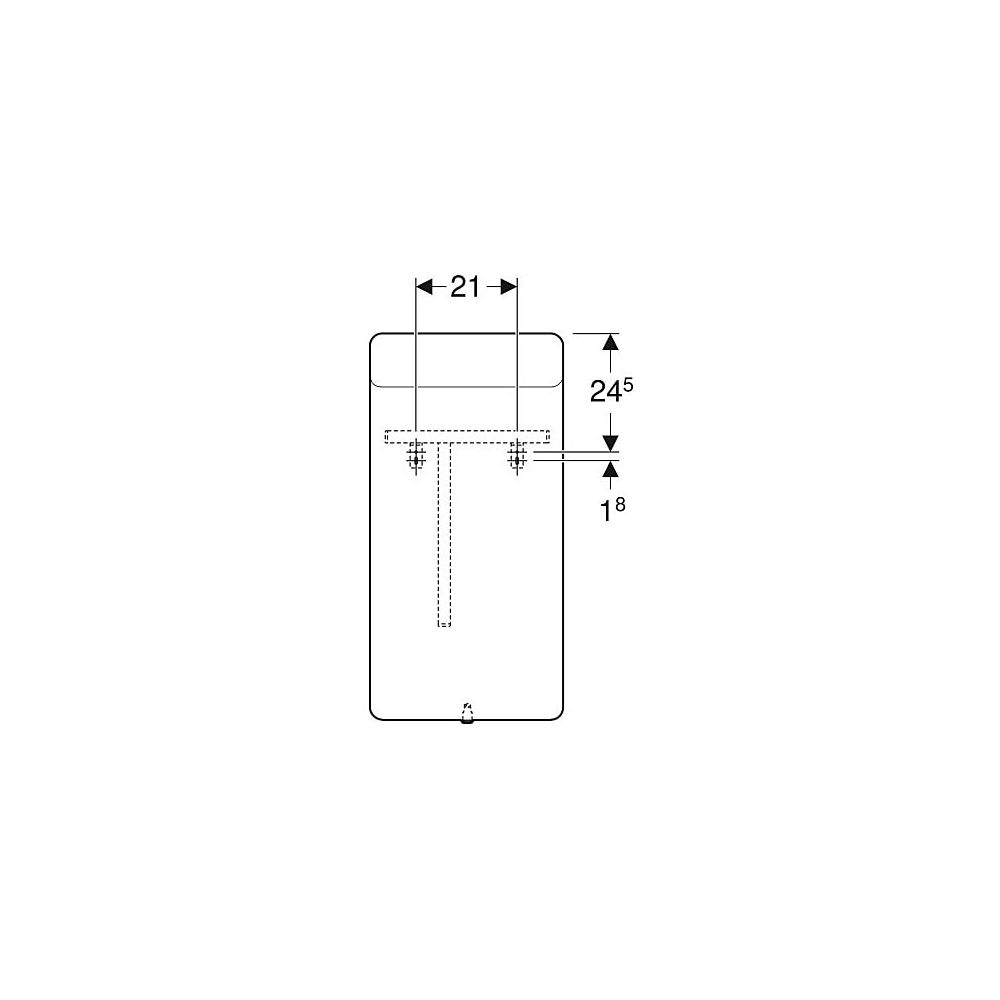 Geberit Option Square Lichtspiegel Beleuchtung oben, Breite 40cm, Höhe 80cm, Alumini... GEBERIT-819240000 4022009327960 (Abb. 6)
