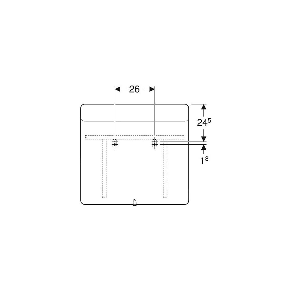 Geberit Option Square Lichtspiegel Beleuchtung oben, Breite 70cm, Höhe 65cm, Alumini... GEBERIT-819270000 4022009329995 (Abb. 6)