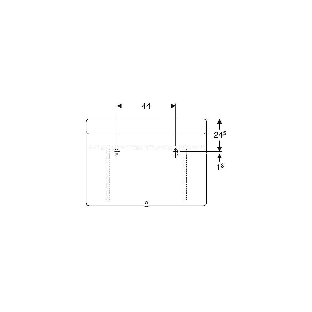 Geberit Option Square Lichtspiegel Beleuchtung oben, Breite 90cm, Höhe 65cm, Alumini... GEBERIT-819200000 4022009327625 (Abb. 6)