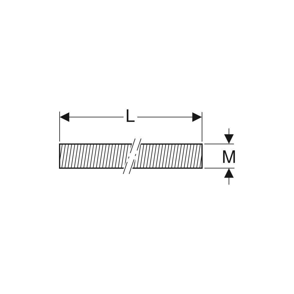 Geberit Gewindestange Länge 200cm Verzinkt... GEBERIT-362834261 4025410752796 (Abb. 3)