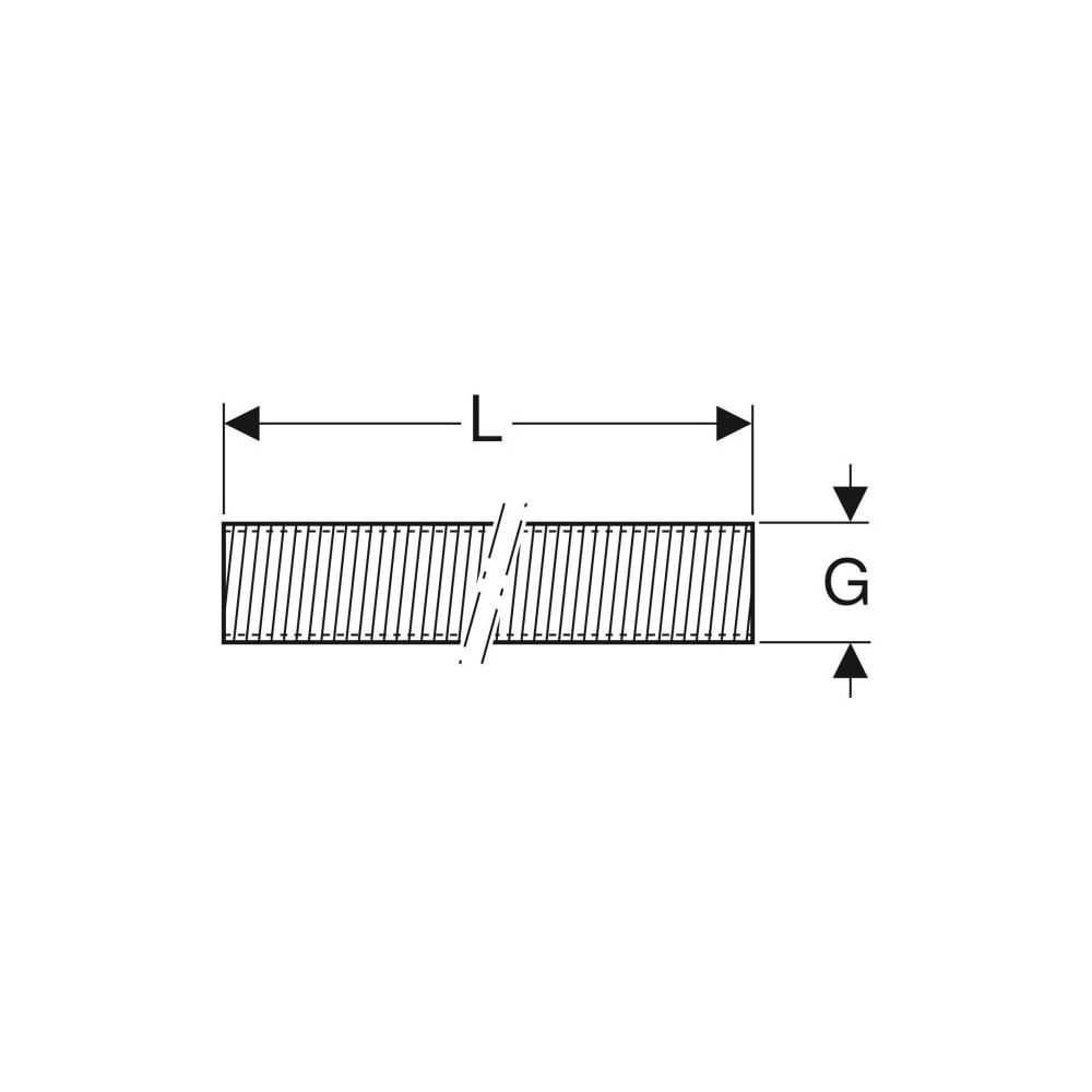 Geberit Gewinderohr G 1″, Länge 200cm, galvanisch verzinkt... GEBERIT-362854261 4025410752949 (Abb. 4)