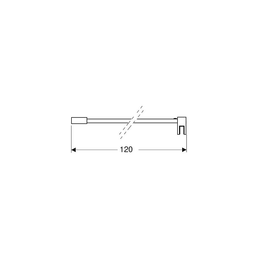 Geberit Stabilisierungsstange Wandmontage für Walk-in-Duschwand... GEBERIT-154283001 4025410771513 (Abb. 5)