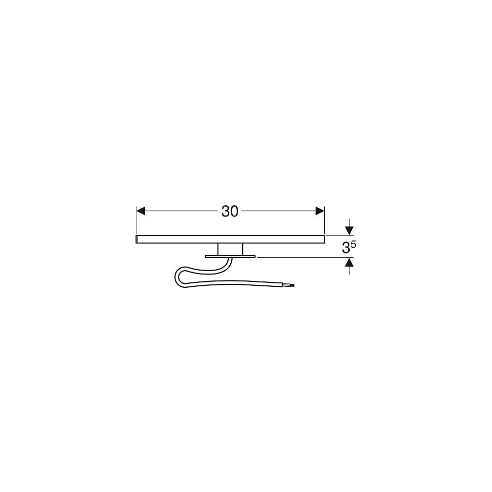 Geberit Leuchte für Spiegelschrank Optik Chrom... GEBERIT-501280001 4025410742179 (Abb. 5)