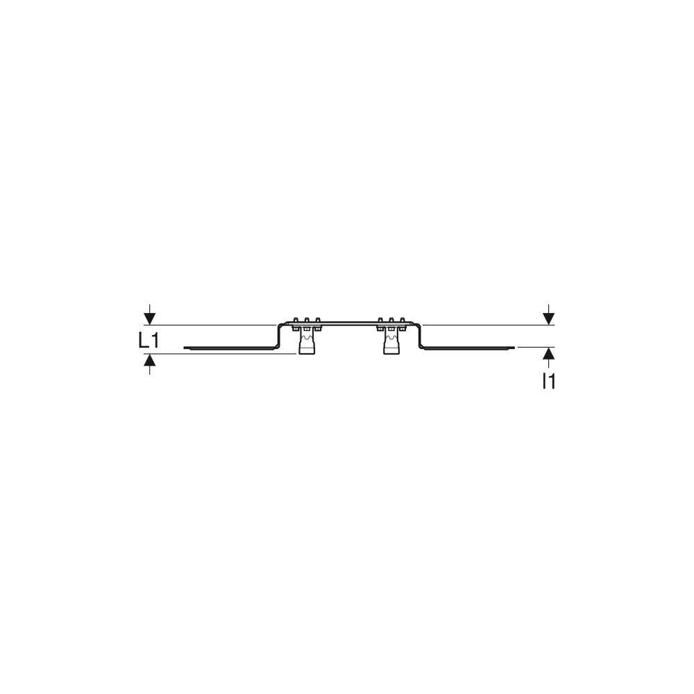 Geberit FlowFit Anschlusswinkel 90 Grad vormontiert, zweifach, abgesetzt, d 20mm, Rp... GEBERIT-619661001 4025416602606 (Abb. 5)