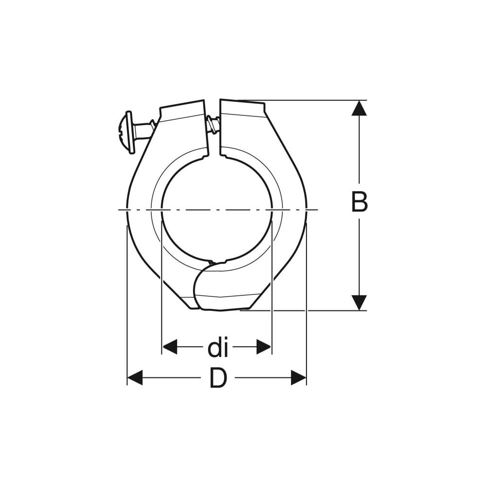 Geberit Fixpunktbefestigung PA 66, di 20mm... GEBERIT-619731001 4025416212881 (Abb. 5)