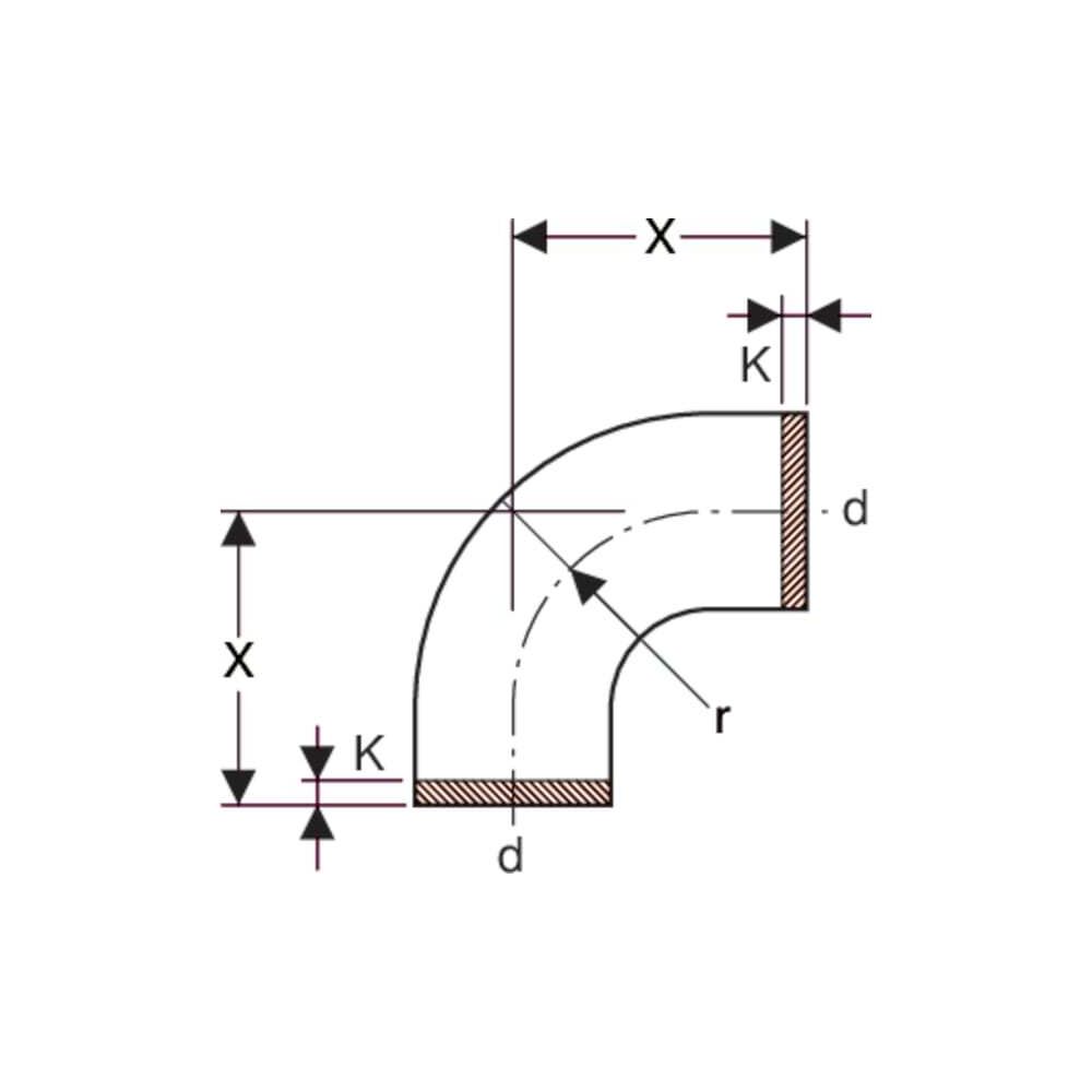 Geberit PE Segmentbogen 90 Grad, Außendurchmesser 200mm... GEBERIT-370055161 4025416035480 (Abb. 4)
