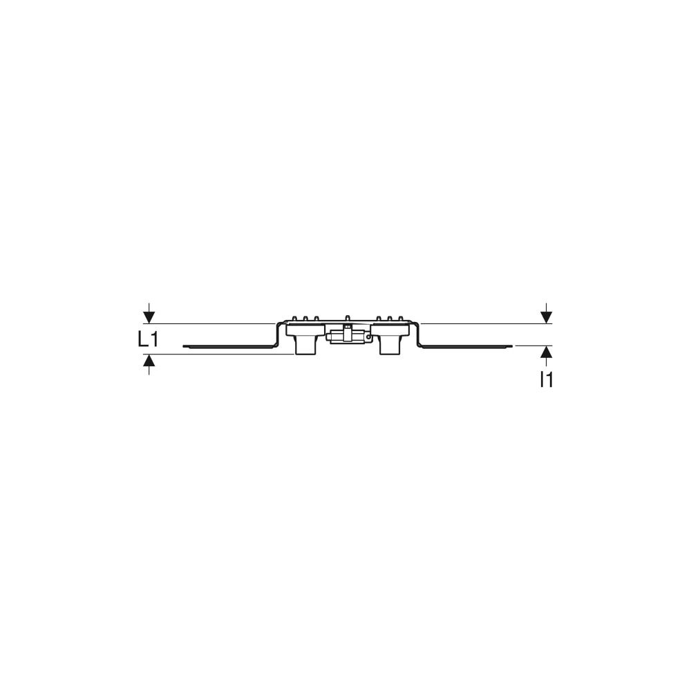 Geberit FlowFit Anschlusswinkel 90 Grad vormontiert, zweifach, abgesetzt, Ablaufrohr... GEBERIT-619681001 4025416602637 (Abb. 5)