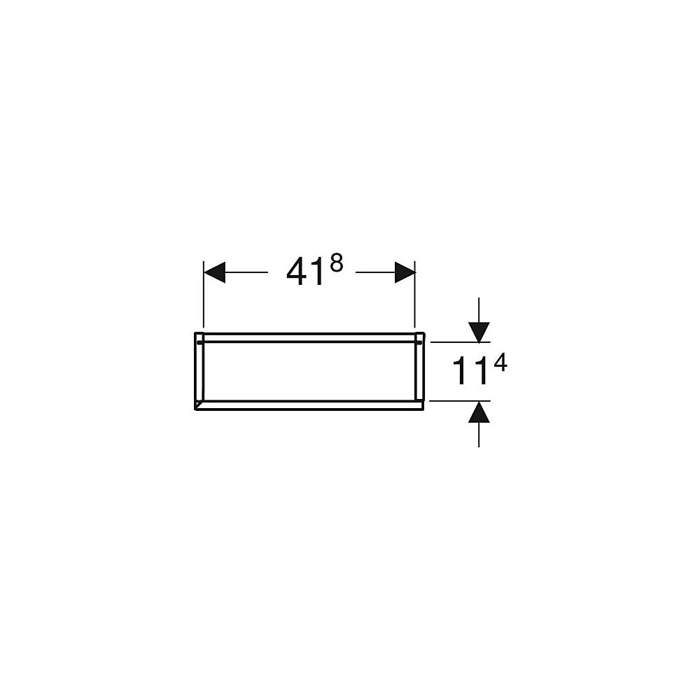 Geberit Hochschrank mit einer Tür und Innenspiegel, verkürzte Ausladung 45x180cm, La... GEBERIT-502317JK1 4025410942869 (Abb. 4)
