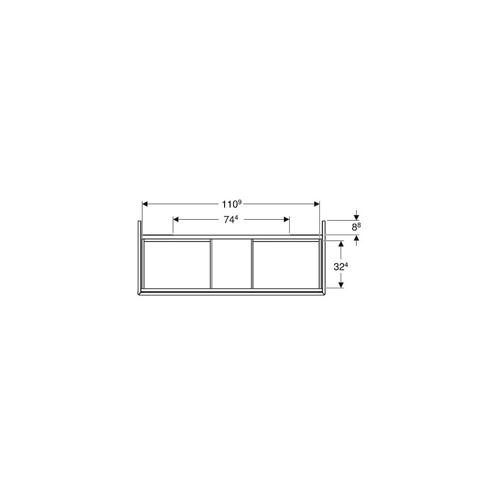 Geberit ONE Unterschrank für Waschtisch, 2 Schubladen, Breite Waschtisch 120cm, H 50... GEBERIT-505265005 4025410936097 (Abb. 5)
