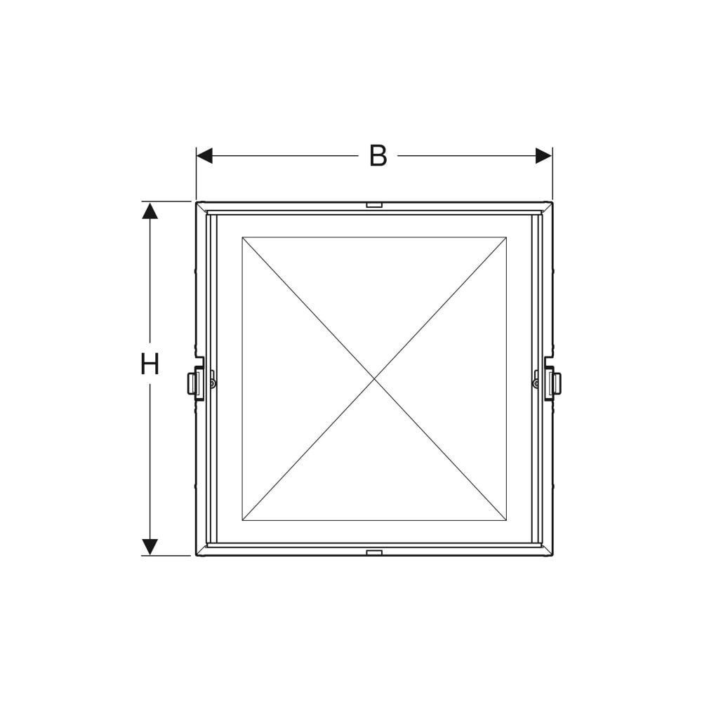 Geberit Rohbaubox für Geberit ONE Spiegelschrank, Höhe 90cm Nennbreite 60cm, für Tro... GEBERIT-111941001 4025410946195 (Abb. 5)