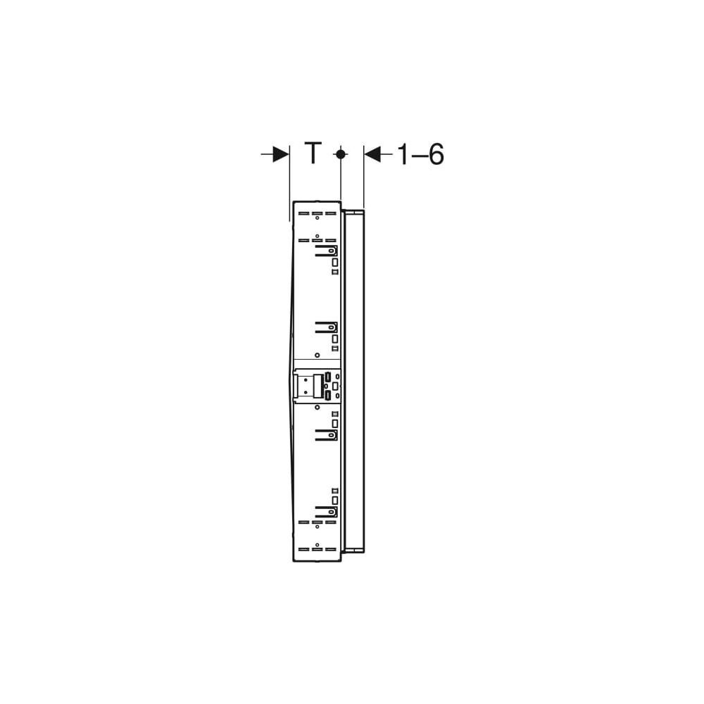 Geberit Rohbaubox für Geberit ONE Spiegelschrank, Höhe 90cm Nennbreite 60cm, für Tro... GEBERIT-111941001 4025410946195 (Abb. 6)