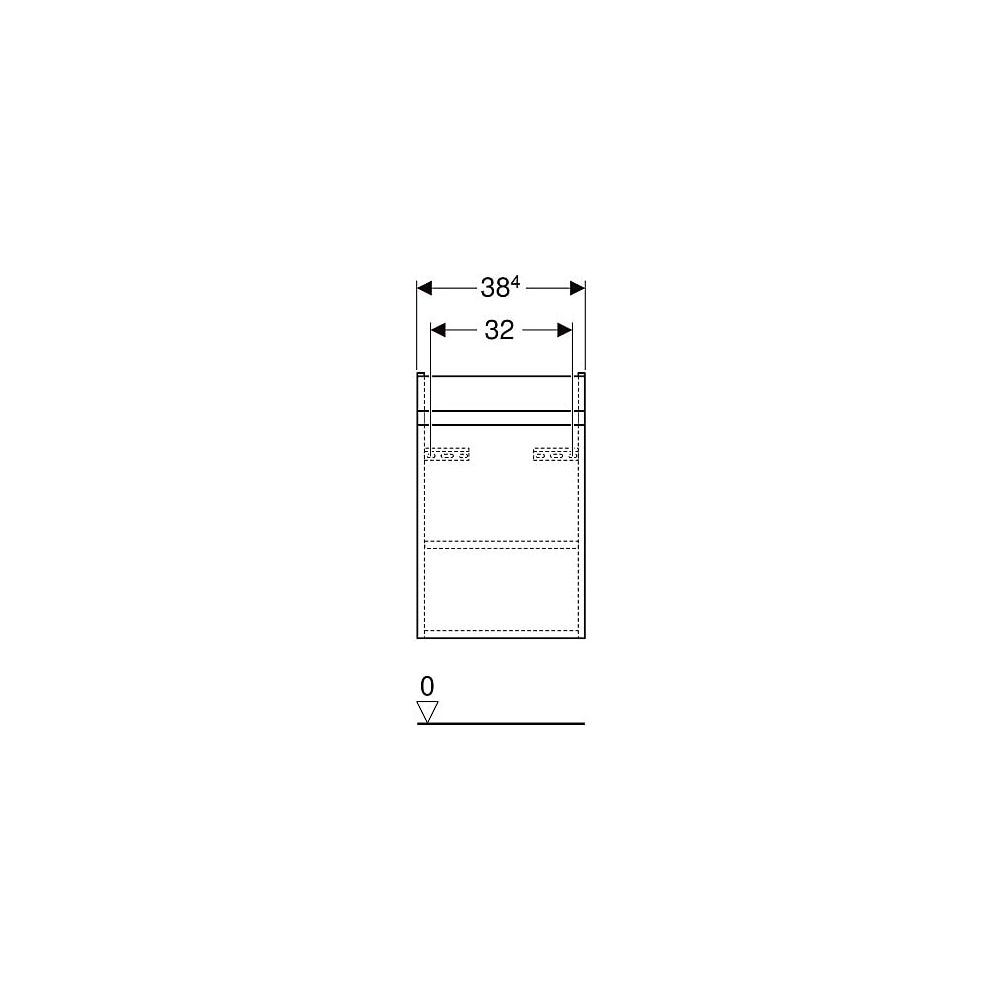 Geberit Renova Plan Unterschrank für Handwaschbecken, 1 Tür, 38,4x60,5x30,8cm, Wasch... GEBERIT-501902JK1 4025410905628 (Abb. 5)